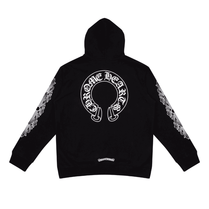 Moletom Chrome Hearts Horseshoe Floral Preto